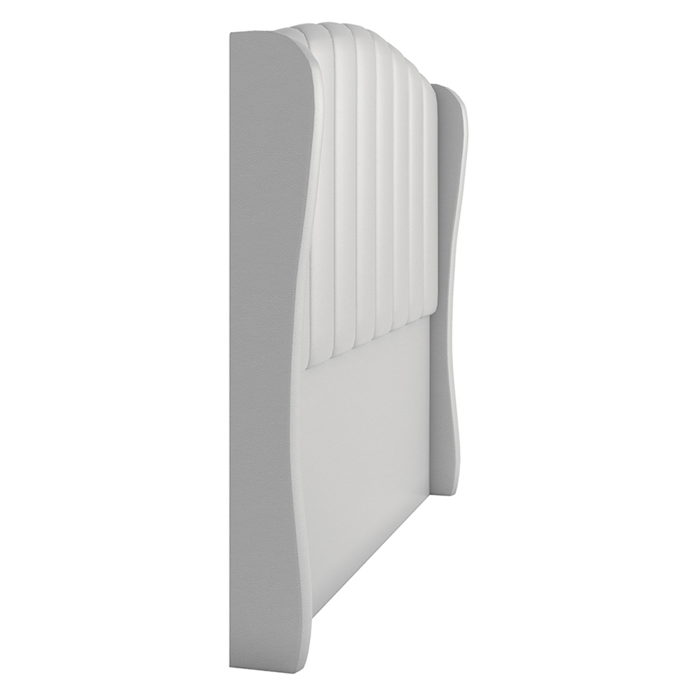 Cabeceira Para Cama Box Solteiro 90 cm Angel Corino Branco I02 - D'Rossi