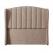 Cabeceira Para Cama Box Solteiro 90 cm Angel Veludo Bege I02 - D'Rossi