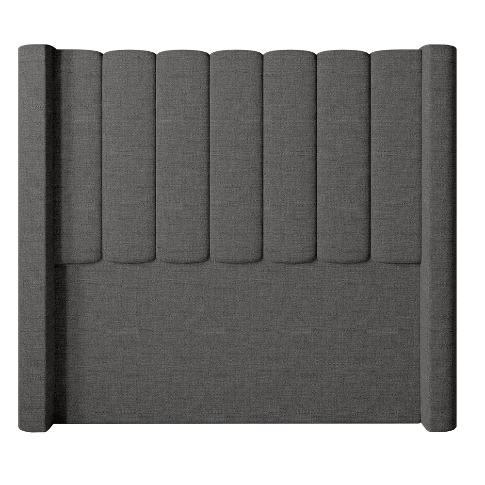 Cabeceira Para Cama Box Solteiro 90 cm Rania Linho Cinza I02 - D'Rossi