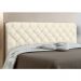 Cabeceira Paris Cama Box Solteiro 90 cm Suede Bege D'Rossi