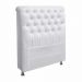Cabeceira Paris para Cama Box Solteiro 90 Cm Corino Branco - D'Rossi
