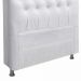 Cabeceira Paris para Cama Box Solteiro 90 Cm Corino Branco - D'Rossi