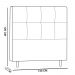 Cabeceira Roma para Cama Box Casal 140 cm Corino Bege - D'Rossi