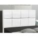 Cabeceira Roma para Cama Box Casal 140 cm Corino Branco - D'Rossi