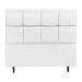 Cabeceira Roma para Cama Box Casal 140 cm Corino Branco - D'Rossi