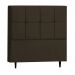 Cabeceira Roma para Cama Box Casal 140 cm Suede Marrom - D'Rossi