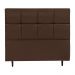 Cabeceira Roma para Cama Box Queen 160 cm Corino Marrom - D'Rossi