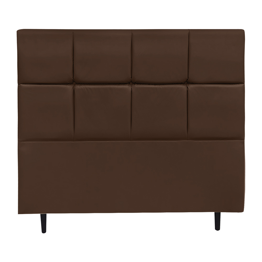 Cabeceira Roma para Cama Box Queen 160 cm Corino Marrom - D'Rossi