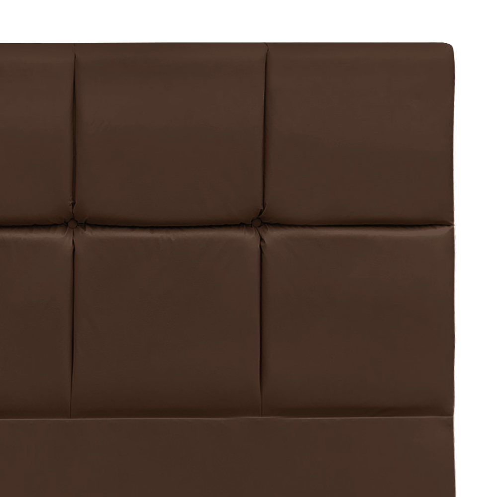 Cabeceira Roma para Cama Box Queen 160 cm Corino Marrom - D'Rossi