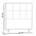 Cabeceira Roma para Cama Box Queen 160 cm Suede - D'Rossi