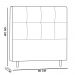 Cabeceira Roma para Cama Box Solteiro 90 cm Corino D'Rossi