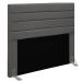 Cabeceira Rubi Para Cama Box Casal 140 cm Suede Grafite - D'Rossi
