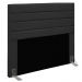 Cabeceira Rubi Para Cama Box Casal 140 cm Suede Preto - D'Rossi