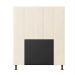 Cabeceira Solteiro Cama Box 90cm para Quarto Malibu Suede Bege M11 - D'Rossi