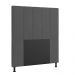 Cabeceira Solteiro Cama Box 90cm para Quarto Malibu Suede Grafite M11 - D'Rossi