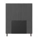 Cabeceira Solteiro Cama Box 90cm para Quarto Malibu Suede Grafite M11 - D'Rossi