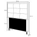 Cabeceira Solteiro Cama Box 90cm para Quarto Onix Suede Bege M11 - D'Rossi