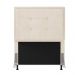 Cabeceira Solteiro Cama Box 90cm para Quarto Onix Suede M11 - D'Rossi
