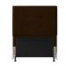 Cabeceira Solteiro Cama Box 90cm para Quarto Onix Suede Marrom M11 - D'Rossi