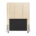 Cabeceira Solteiro Cama Box 90cm para Quarto Opala Suede Bege M11 - D'Rossi