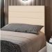 Cabeceira Solteiro Cama Box 90cm para Quarto Rubi Suede Bege M11 - D'Rossi