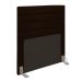 Cabeceira Solteiro Cama Box 90cm para Quarto Rubi Suede Marrom M11 - D'Rossi