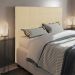 Cabeceira Stambul Para Cama Box Casal 140 cm Corino Bege - D'Rossi