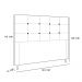 Cabeceira Stambul Para Cama Box Casal 140 cm Corino Branco - D'Rossi
