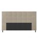 Cabeceira Stambul Para Cama Box King 195 cm Suede Bege - D'Rossi