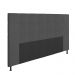 Cabeceira Stambul Para Cama Box King 195 cm Suede Grafite - D'Rossi