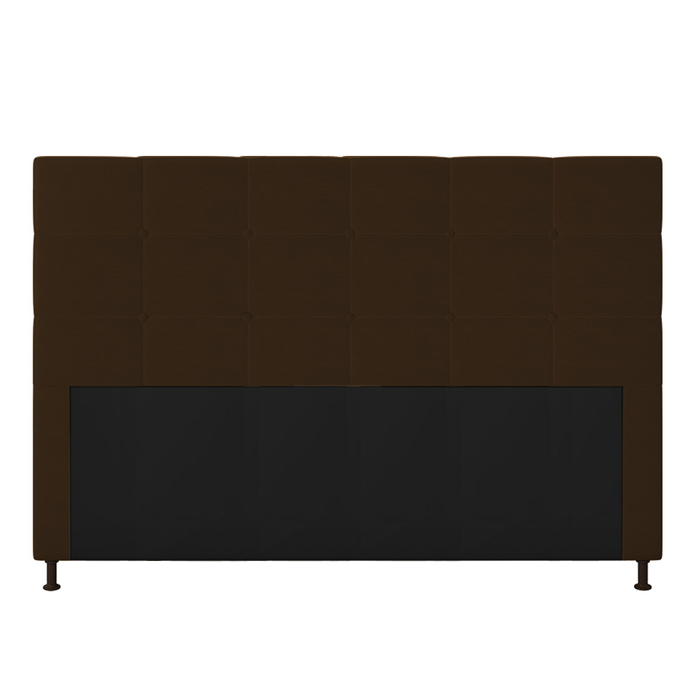 Cabeceira Stambul Para Cama Box Queen 160 cm Corino Marrom - D'Rossi