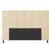 Cabeceira Stambul Para Cama Box Queen 160 cm Suede Bege - D'Rossi