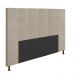 Cabeceira Stambul Para Cama Box Queen 160 cm Suede Bege - D'Rossi