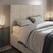 Cabeceira Stambul Para Cama Box Queen 160 cm Suede Bege - D'Rossi