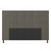 Cabeceira Stambul Para Cama Box Queen 160 cm Suede Grafite - D'Rossi