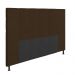 Cabeceira Stambul Para Cama Box Queen 160 cm Suede Marrom - D'Rossi