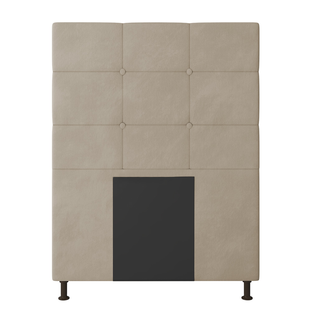 Cabeceira Stambul Para Cama Box Solteiro 90 cm Suede - D'Rossi