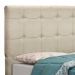 Cabeceira Tóquio para Cama Box Solteiro 100 cm Suede Bege D'Rossi