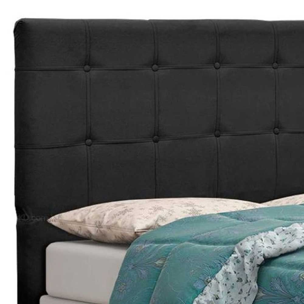 Cabeceira Tóquio para Cama Box Solteiro 100 cm Suede Preto D'Rossi