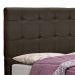 Cabeceira Tóquio para Cama Box Solteiro 90 cm Suede Marrom D'Rossi