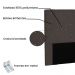 Cabeceira Tania Para Cama Box Casal 140 cm Suede Café - D'Rossi