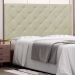 Cabeceira Tania Para Cama Box King 195 cm Corino Bege  - D'Rossi