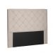 Cabeceira Tania Para Cama Box Solteiro 90 cm Suede Bege - D'Rossi