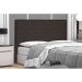 Cabeceira Tania Para Cama Box Solteiro 90 cm Suede Café - D'Rossi