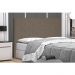 Cabeceira Tania Para Cama Box Solteiro 90 cm Suede Caramelo - D'Rossi