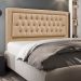 Cabeceira Turquesa Para Cama Box King 195 cm Linho - D'Rossi