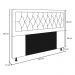 Cabeceira Turquesa Para Cama Box King 195 cm Linho - D'Rossi