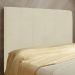 Cabeceira Veneza Cama Box Casal 100 cm Suede Bege D'Rossi