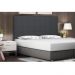 Cabeceira Verona Para Cama Box Casal 140 cm Suede Cinza - D'Rossi