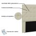 Cabeceira Verona Para Cama Box Solteiro 90 cm Corino Bege - D'Rossi